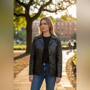 Vintage ROOTS 100% Leather Jacket